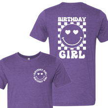 Load image into Gallery viewer, MTO / Birthday Girl, smiley+checkered