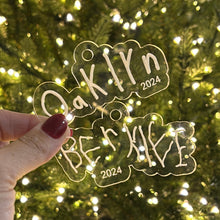 Load image into Gallery viewer, MTO / Custom Acrylic Handwriting Ornaments