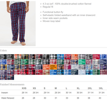 Load image into Gallery viewer, MTO / Woodward-Granger Flannel Pants, youth+adult