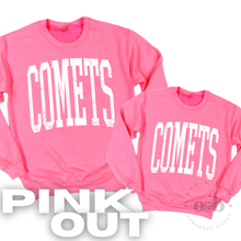 Load image into Gallery viewer, MTO / Comets Tall Distressed Pink Out, youth+adult