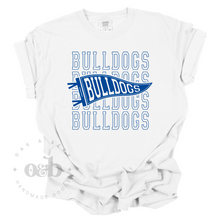 Load image into Gallery viewer, MTO / Bulldogs Stacked Pennant, comfort colors