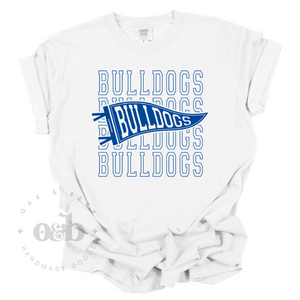 MTO / Bulldogs Stacked Pennant, comfort colors