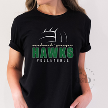 Load image into Gallery viewer, MTO / Woodward-Granger Hawks Volleyball, bella+canvas