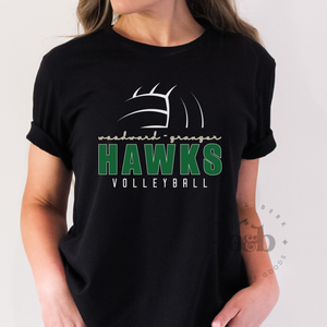 MTO / Woodward-Granger Hawks Volleyball, bella+canvas