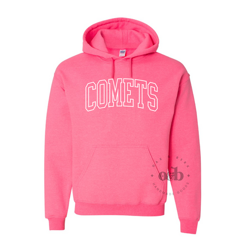 MTO / Pink Comets Outline Hoodie