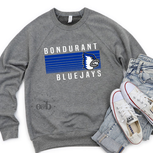 MTO / Bondurant Bluejays Stripes, sweatshirts