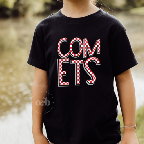 RTS / COMETS checkered, youth tee
