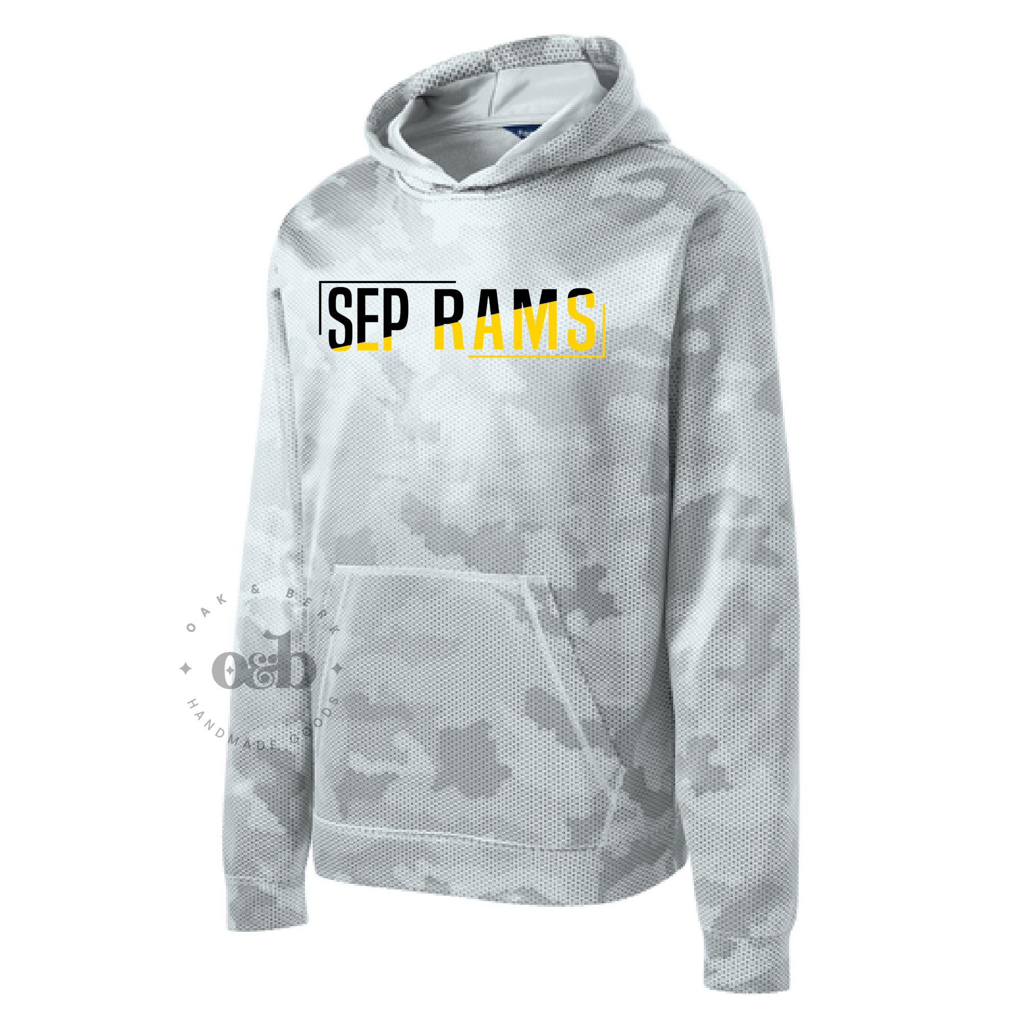 MTO / SEP Rams Camo, performance hoodie