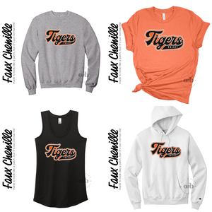 MTO / Tigers Faux Chenille Patch, valley {adult}