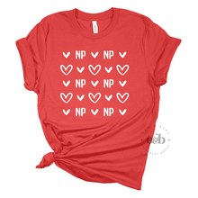 Load image into Gallery viewer, RTS / NP Hearts, youth tee