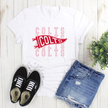 Load image into Gallery viewer, MTO / Colts Stacked Pennant, youth+adult