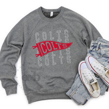 Load image into Gallery viewer, MTO / Colts Stacked Pennant, sweatshirts