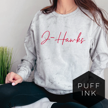 Load image into Gallery viewer, MTO / J-Hawks Script, crewneck+tee