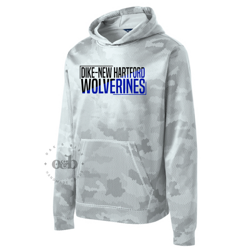 MTO / Dike-New Hartford Camo, performance hoodie