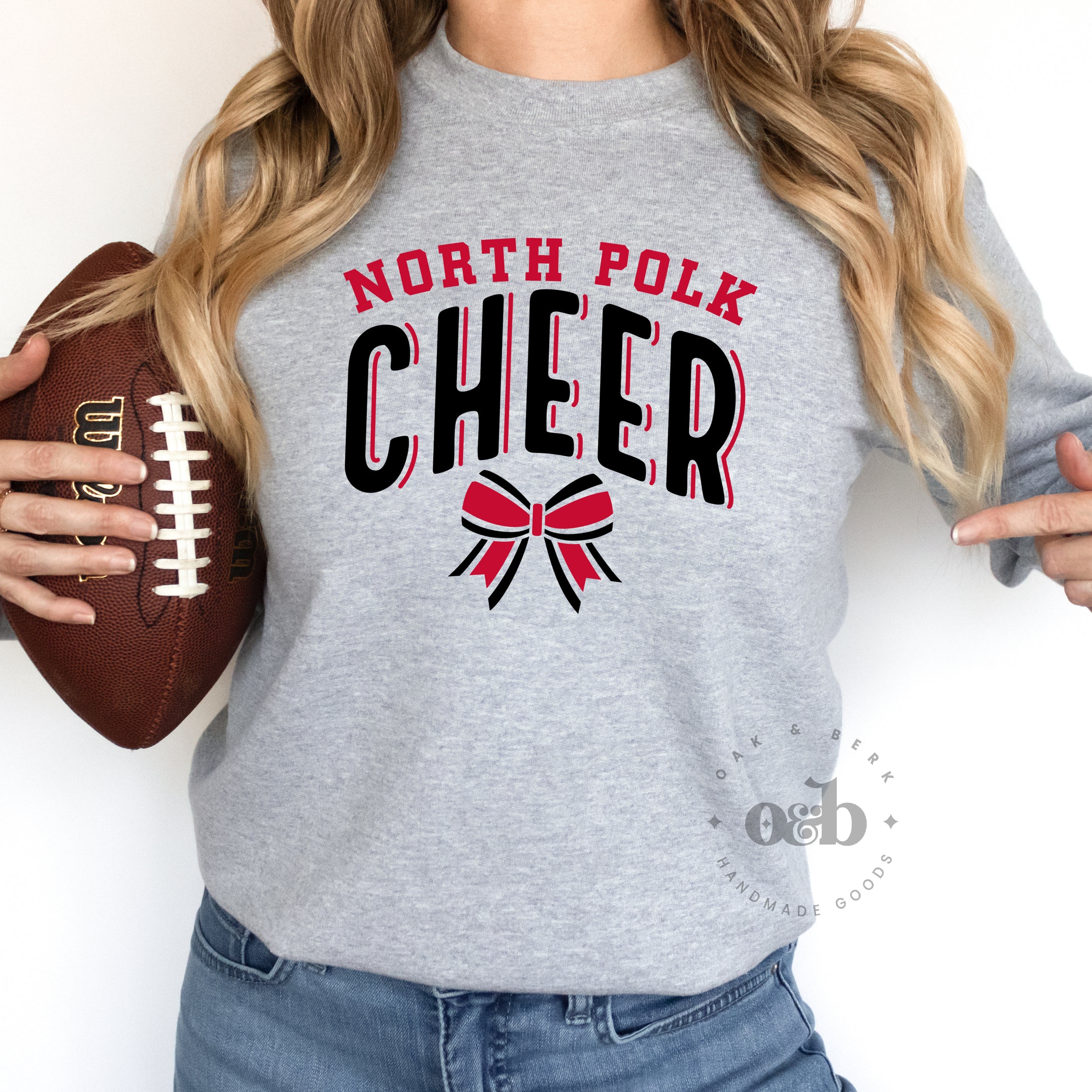 MTO / North Polk Cheer, tee+crewneck