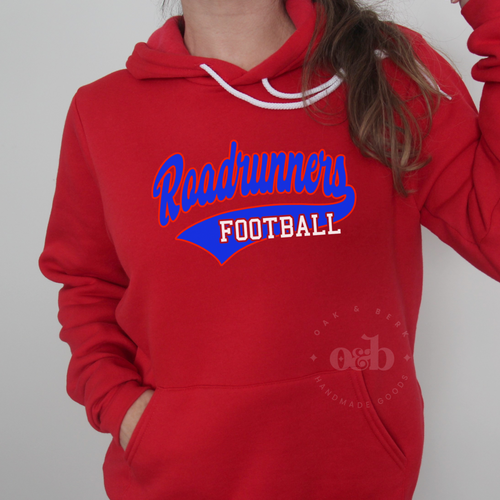 MTO / Roadrunners Football Script, bella+canvas sweatshirts