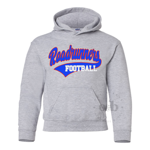 MTO / Roadrunners Football Script, youth sweatshirts