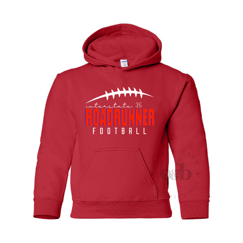 MTO / Roadrunners Football Laces, youth sweatshirts