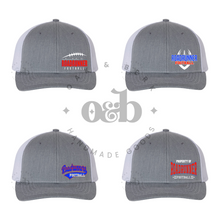 Load image into Gallery viewer, MTO / Roadrunner Football Hat, grey/white