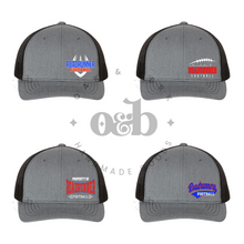 Load image into Gallery viewer, MTO / Roadrunner Football Hat, grey/black