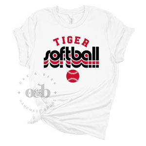MTO / ADM Tiger Softball Retro, tees+tanks