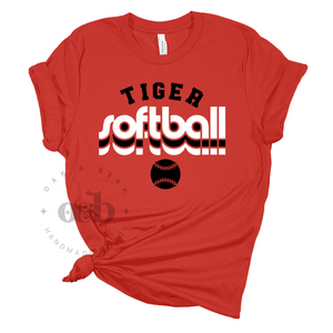 MTO / ADM Tiger Softball Retro, tees+tanks