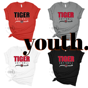 MTO / ADM Tigers Softball Laces, youth
