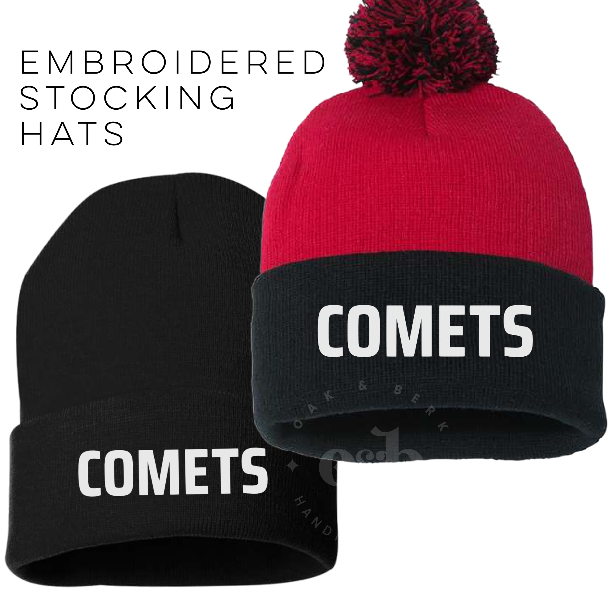 RTS / Comet Stocking Cap, embroidered