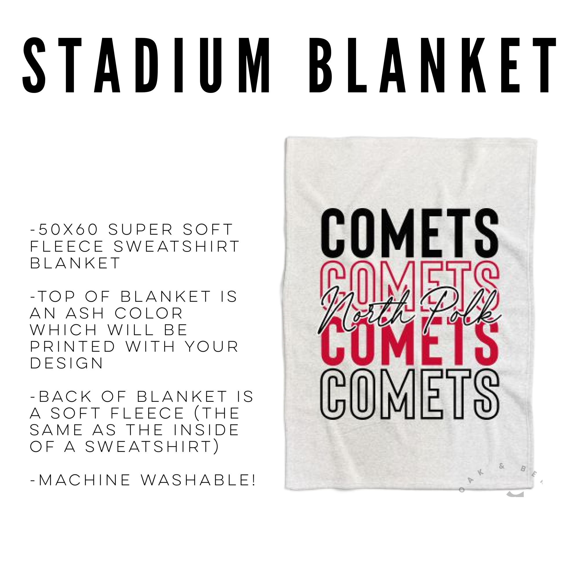 RTS | North Polk Stadium Blanket