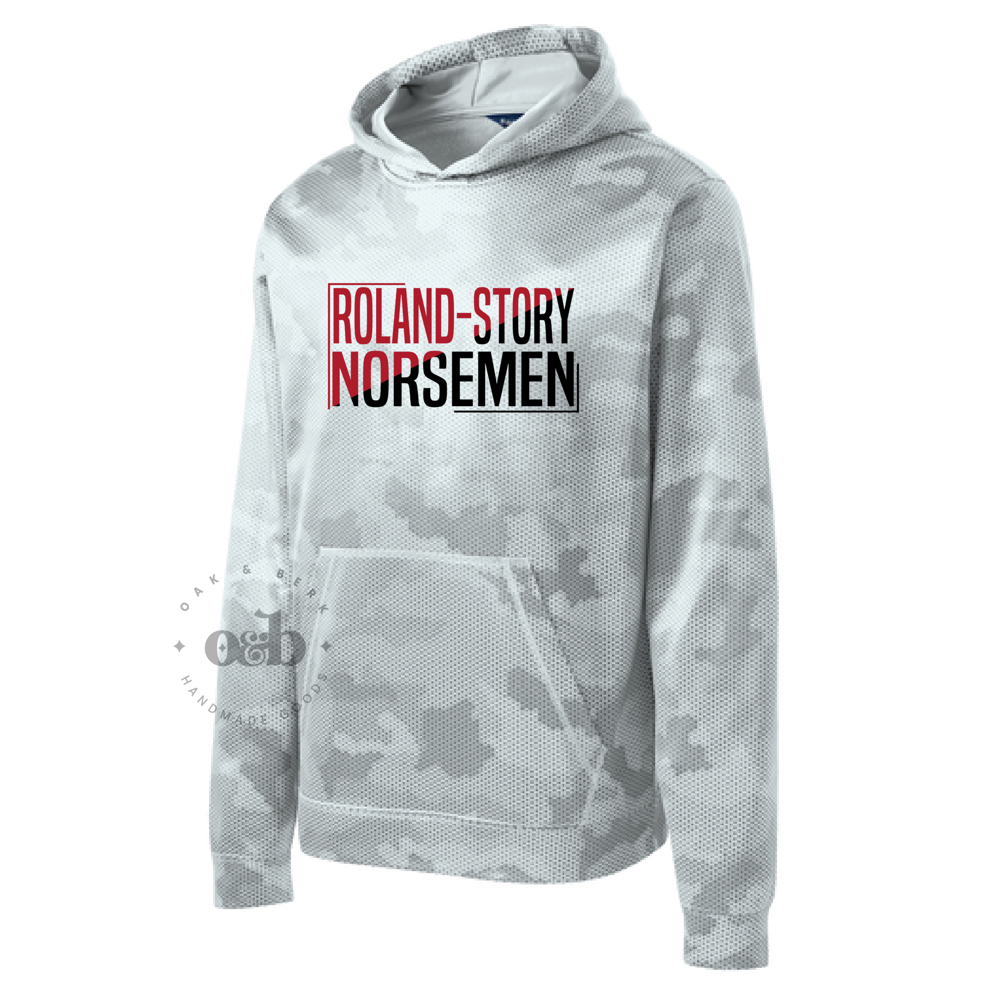 MTO / Roland-Story Camo, performance hoodie