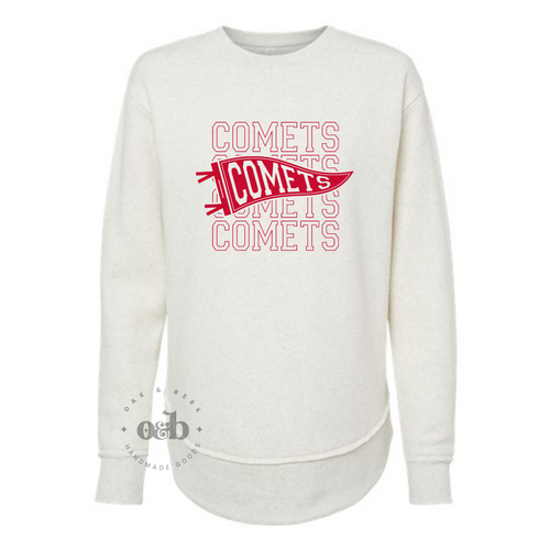 RTS / Comets Pennant Repeating, tunic crewneck