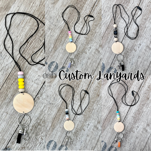 MTO / Silicone Beaded Lanyard, custom