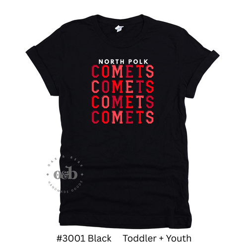 MTO / NP Comets Repeating, toddler+youth
