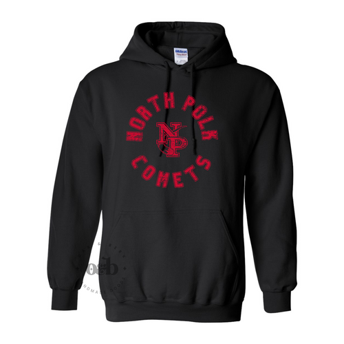 MTO / North Polk Comets Circle Grunge, hoodie
