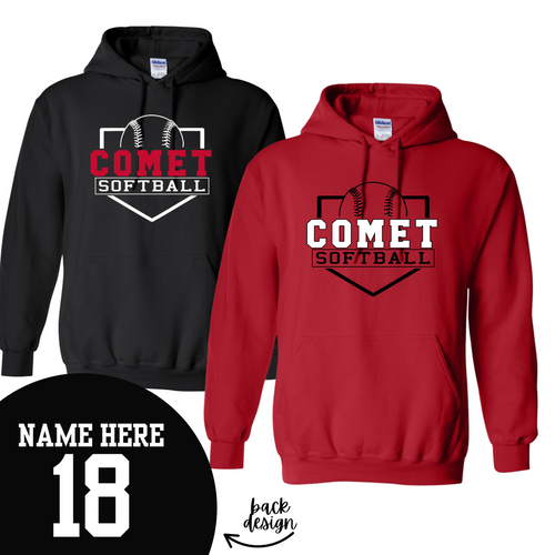MTO / Comet Softball Team Hoodie, gildan