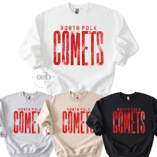 Load image into Gallery viewer, MTO / NP Comets Tall Distressed, sweatshirts