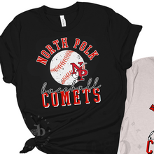 Load image into Gallery viewer, RTS / Vintage North Polk Comet Baseball, tees