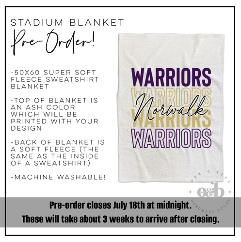 PRE-ORDER | Norwalk Stadium Blanket