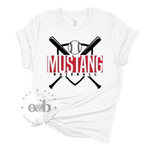 MTO / Mustang Baseball Bats, adult tee+tank