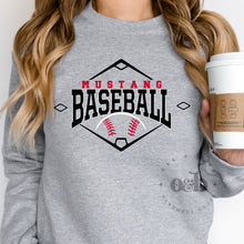 Load image into Gallery viewer, MTO / Mustang Baseball Diamond, sweatshirts