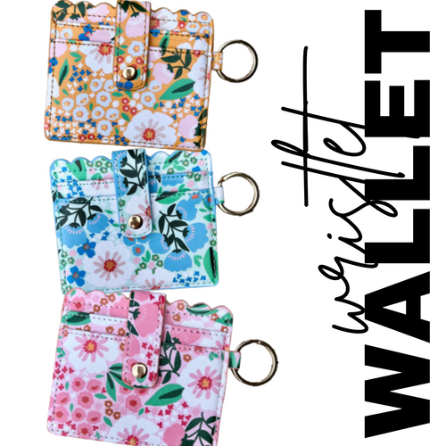 RTS / Floral Wristlet Wallets