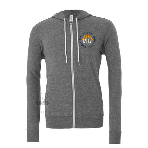 MTO / Lakes Early Learning Center ECE, full zip sweatshirt