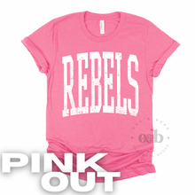 Load image into Gallery viewer, MTO / Rebels Tall Distressed Pink Out, youth+adult