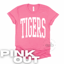 Load image into Gallery viewer, MTO / Tigers Tall Distressed Pink Out, youth+adult
