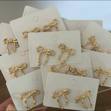 Load image into Gallery viewer, RTS / Bow Earrings, gold