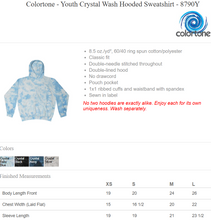 Load image into Gallery viewer, RTS / NP Comets Crystal Wash Hoodie, youth