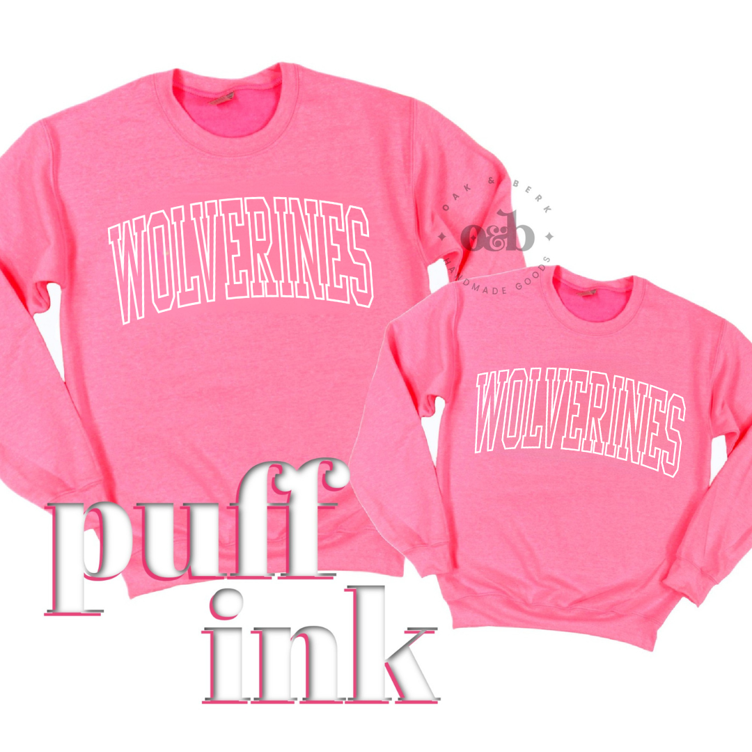 MTO / Wolverine PUFF Ink, youth+adult