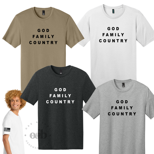 MTO / God Family Country, district tee