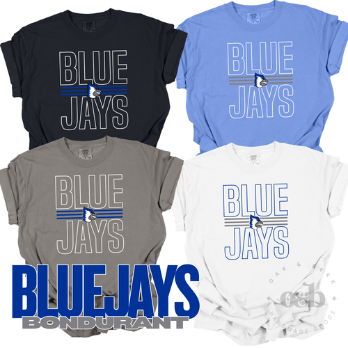 MTO / Bondurant Bluejays Outline, adult