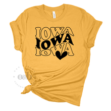 Load image into Gallery viewer, MTO / Iowa Repeating + Heart, tees
